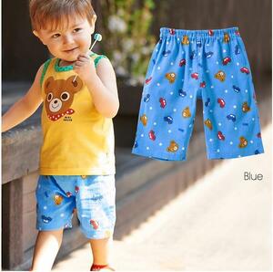  prompt decision![ Miki House ] new goods unused!mikihouse size SS 70cm~80cmpchi-* Kids men's underpants like Bermuda shorts pants man part shop put on color : blue 