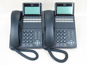 Ω YH 5961 保証有 NEC UNIVERGE DT500シリーズ Aspire WX 12ボタン標準電話機 DTK-12D-1D(BK)TEL 2台セット ・祝10000！取引突破！