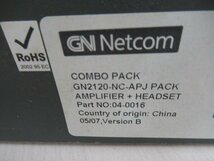 ア 13398※未使用品 GN Netcom GN 8000-MPA-APX / GN2120-NC-APJ PACK AMPLIFIER+HEADSET ヘッドセット 3台セット_画像9