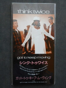 C91 【8cm CDS】 未使用・見本盤／シンク・トゥワイス Think Twice／ガット・トゥ・キープ・ムーヴィング Got To Keep Moving／TODP-2500