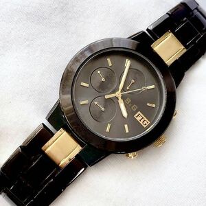 B &G ／FTGメンズクォーツ腕時計　稼動品　腕周り15.5cm