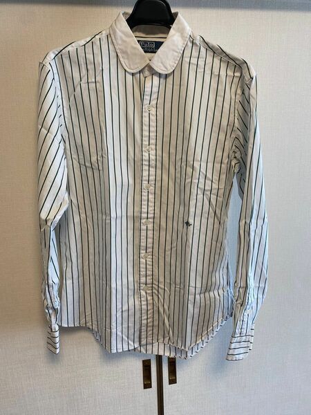 POLO BY RALPH LAUREN STRIPE L/S SHIRTS【WHITE×GREEN】