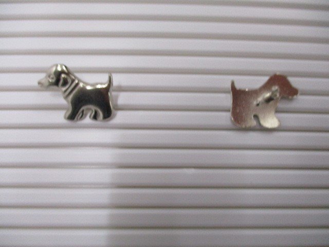 Leather craft design rivet for dogs, pet dogs, silver, 15 x 20 mm, set of 10, original, handmade, accessory material, see photo for details, DEK-42~46, Handcraft, Handicrafts, Leather Craft, material