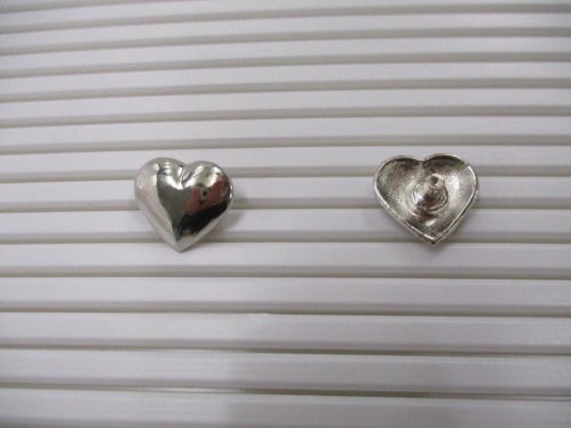 Design artisanal en cuir rivet coeur amour argent 15 x 17 mm lot de 10 accessoires originaux faits à la main voir détails photo DEK-51~55, Artisanat, Artisanat, Maroquinerie, matériel