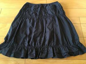 USED・組曲・ギャザースカート・紺色・夏物・サイズ2・400円