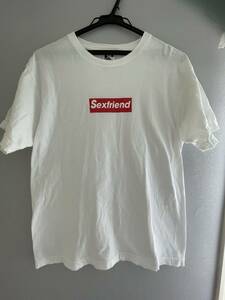 USED・CROSS・ユニセックス・Tシャツ・半袖・ロゴ入り・ホワイト・regularサイズ・298円