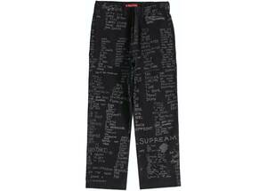 新品 シュプリーム ゴンズ　ポエムチノ　希少サイズ SUPREME GONZ POEMS CHINO PANT BLACK 36