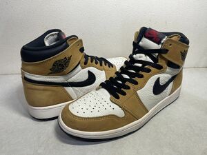 AIR JORDAN 1 RETRO HIGH OG エア ジョーダン 1 レトロROOKIE OF THE YEAR ゴールデンハーベスト US10 USED 555088-700 