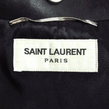 極美品　SAINT LAURENT PARIS サンローランパリ 最高峰　羊革 レザー ライダース バイカージャケット☆F34サイズ_画像4