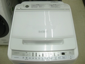 【ハッピー】HITACHI 日立 全自動洗濯機 BW-V80F(W) 8kg洗い 92L 2021年製 1540846