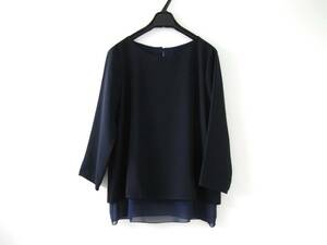 ☆ユナイテッドアローズ☆ブラウス☆D.NAVY☆七分袖☆F☆クルーネック☆カットソー☆BEAUTY&YOUTH☆☆美品☆