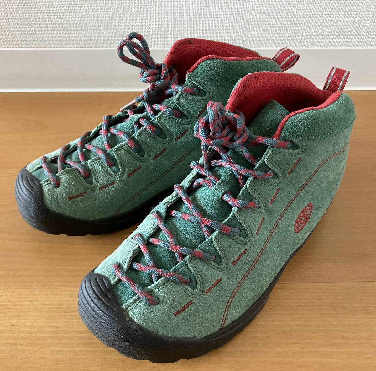 □KEEN JASPER キーン ジャスパー ミドルカット 26.5cm ライトグリーン