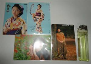 ◆小川範子 JR四国オレンジカード 4種類 サンプル 試作品 モックアップ 珍品 非売品