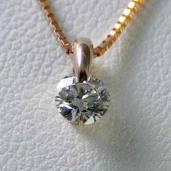 ダンシングストーン ダイヤモンド ネックレス 一粒 0.2ct 鑑定書付