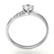 婚約指輪 安い プラチナ ダイヤモンド リング 0.2カラット 鑑定書付 0.259ct Fカラー VVS1クラス 3EXカット H&C CGL_画像2