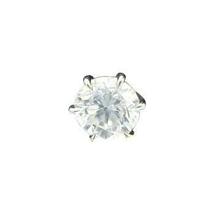 ダイヤモンド ピアス 一粒 片耳 0.5カラット プラチナ 鑑定書付 0.55ct Dカラー VS2クラス 3EXカット GIA_画像1