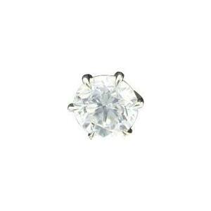 ダイヤモンド ピアス 一粒 片耳 0.5カラット プラチナ 鑑定書付 0.55ct Dカラー VS2クラス 3EXカット GIA