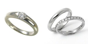 婚約指輪 結婚指輪 セットリング 安い ダイヤモンド プラチナ 0.4カラット 鑑定書付 0.410ct Eカラー VS1クラス 3EXカット H&C CGL