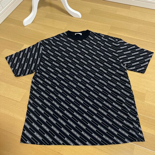 BALENCIAGA バレンシアガ 本物 ロゴ 総柄 Tシャツ