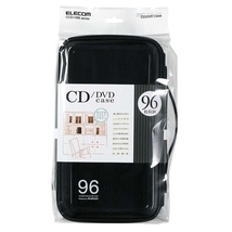 CD/DVDファスナーケース 96枚収納 縦にも横にも自立するスクエアデザイン！CD/DVDをスタイリッシュに収納できる: CCD-H96BK_画像1