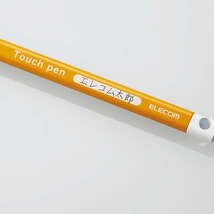タッチペン 細軸タイプ ペン先に高密度ファイバーチップを採用し超感度を実現、三角形で持ちやすい形状: P-TPEN02SYL_画像5