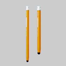 タッチペン 細軸タイプ ペン先に高密度ファイバーチップを採用し超感度を実現、三角形で持ちやすい形状: P-TPEN02SYL_画像4