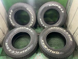 22年製　GRIP　MAX　GROP　ICEX　SUV　265/70R17　4本　深溝　スタッドレスタイヤ　8.8ｍｍ　バリ溝　FJクルーザー　プラド　ハイラックス