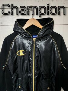 《大人気》Champion チャンピオン ジャージ ジャケット ナイロン 黒 M