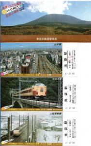 昭和58年11月3日いい日旅立ち5周年記念入場券　池袋駅普通入場券120円2枚子供60円1枚　上越新幹線・信越本線特急あさま・山手線等写真 鉄道