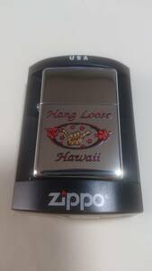 新品未使用品 ZIPPO #250 Hang Loose Hawaii (赤) (2005)