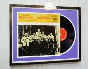 Jean go* line Hal to/LP record * display frame attaching / Stephen *gla Perry /Django Reinhardt & Stephane Grappelly/ retro 