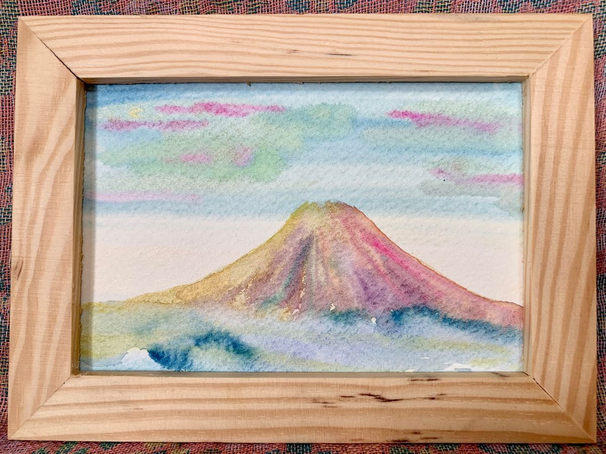 開運絵画 赤富士 金運アップ 金運 恋愛運 子宝 開運グッズ 富士山 商売