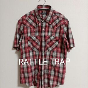 【即日発送】美品。RATTLE TRAP チェック 半袖シャツ