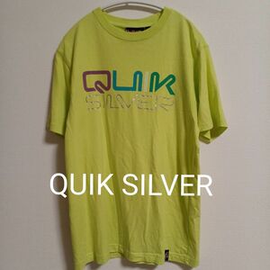 【即日発送】QUIK SILVER ネオンカラー半袖 Tシャツ