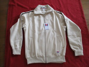  new goods * tag attaching beautiful Tsu . Mizuno Vintage jersey jacket beige L MIZUNO ATHLETE