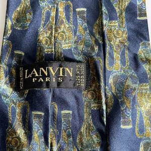 ランバン(LANVIN) 青緑壺ネクタイ