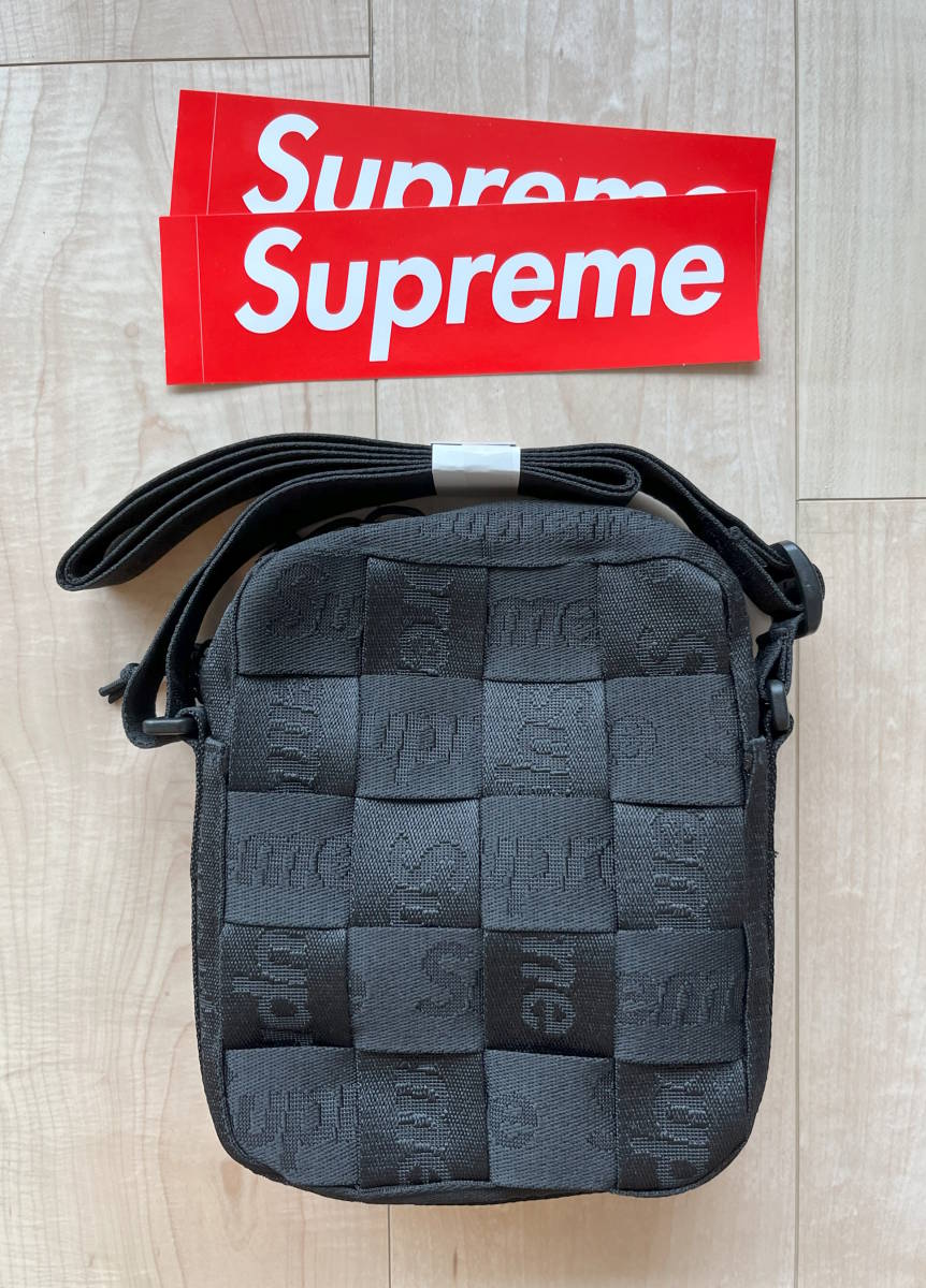 ☆未使用品☆Supreme☆Woven Shoulder Bag☆Black☆シュプリーム