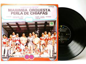 LP T 10452 VAMOS A LA FIESTA MARINBA ORQUESTA PERLA DE CHIAPAS 【8商品以上同梱で送料無料】