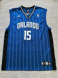 【良品】 MAGIC ビンス・カーター NBA オーランド・マジック CARTER #15 adidas アディダス ユニフォーム ジャージ バスケ XL　美品