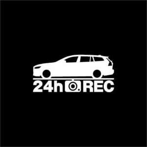 【ドラレコ】ボルボ V60【ZB系】24時間 録画中 ステッカー