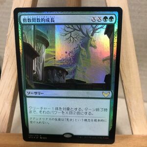 MTG FOIL 《指数関数的成長/Exponential Growth》[STX] 緑R ストリクスヘイヴン：魔法学院