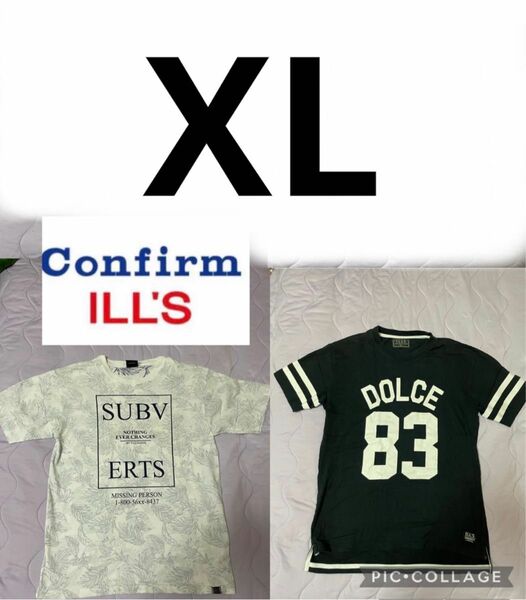 イルズ　ill's メンズTシャツ2枚セット　XL まとめ売りセット売り