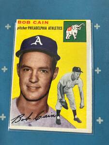 1954 Topps Baseball Vintage 本物！ #61 Bob Cain, Philadelphia Phillies Feel MLB History! 