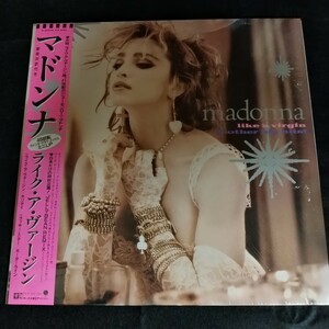 C06 中古LP 中古レコード　マドンナ　like a virgin ans other big hits 12　MADONNA 帯付国内盤　シュリンク付き　P6206 1985年