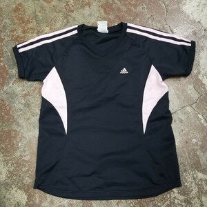 adidas アディダス　ドライ　Tシャツ　紺　S八e1