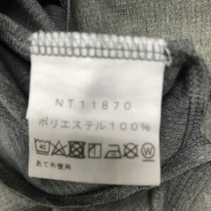 ノースフェイス Tシャツ NT11870 S グレー 使用感有り e1の画像9