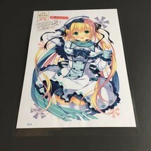 鷹乃ゆき 4 切抜き ラミネート処理品 加工品 切抜 切り抜き A4 1枚 両面　イラスト m10a_画像2