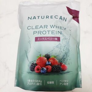 Naturecan fitness ホエイプロテイン タンパク質最大25g ミックスベリー味 1kg CREAR WHEY