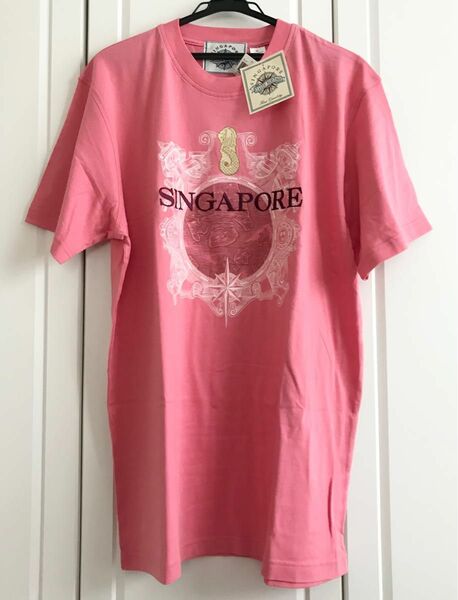 新品 シンガポール Tシャツ ピンク XL CLASSIC HERITAGE