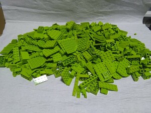 LEGO　黄緑パーツ　1200個以上　基本ブロック　ライム　プレート　特殊ブロック　パーツ　大量まとめてセット